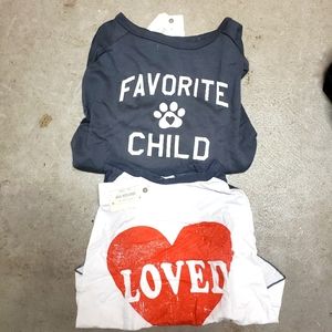 NEW! Bunde of 2 Dog Tshirt Outfits Costumes - Size Medium